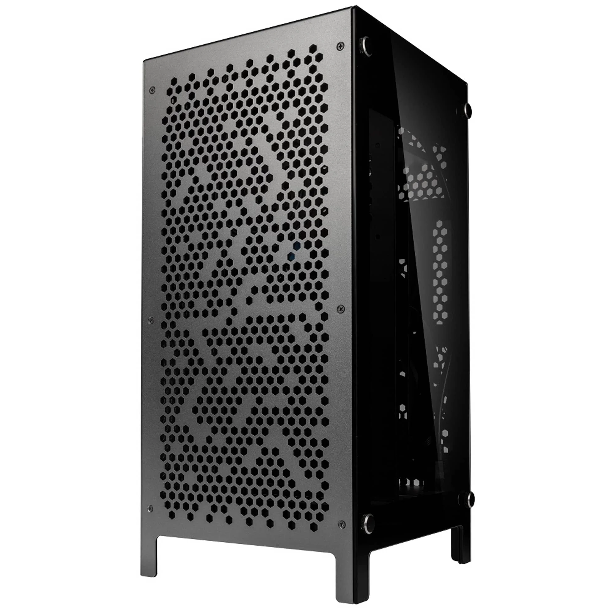 Small form factor Intel Core i5-12400 mini PC, front view, hand-built in Scunthorpe by PC Lincs